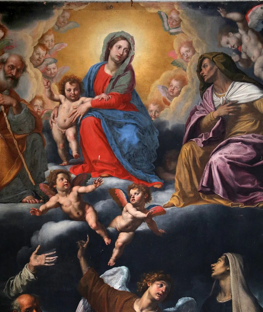 Madonna col Bambino e santi - San Domenico, Pistoia, dettaglio